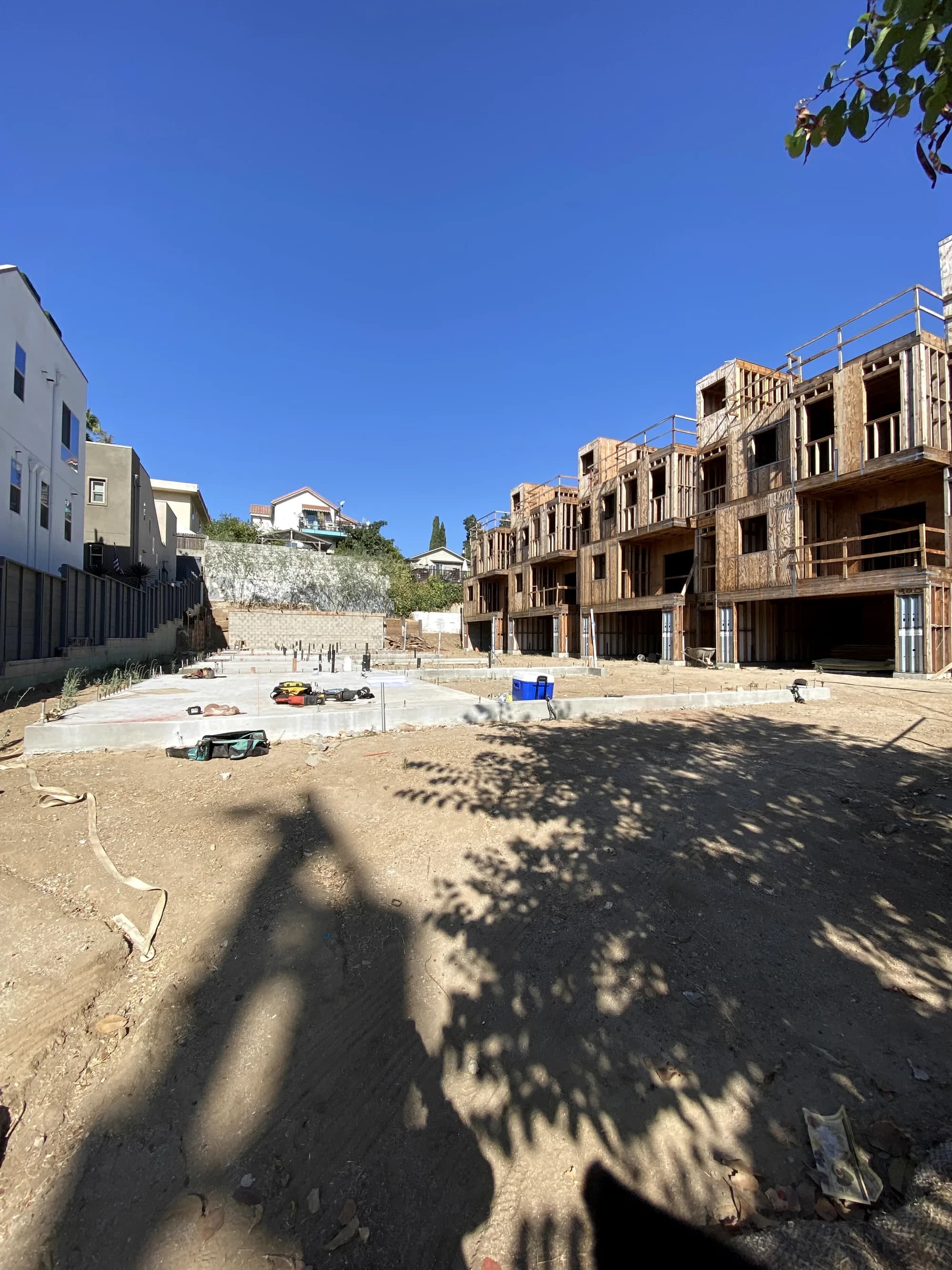 Multi-unit development under construction