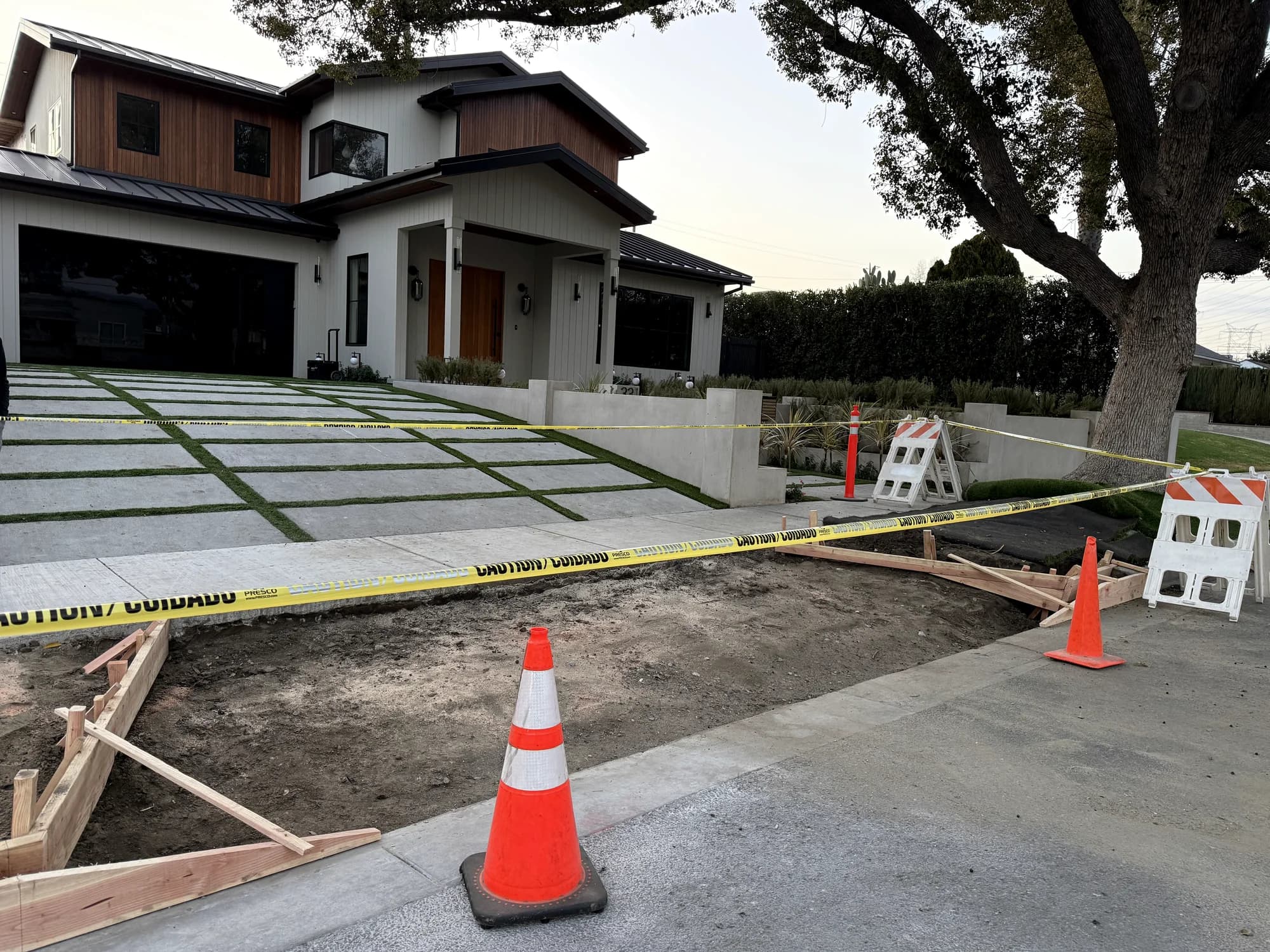 Completed contemporary custom homes built by APW Builders