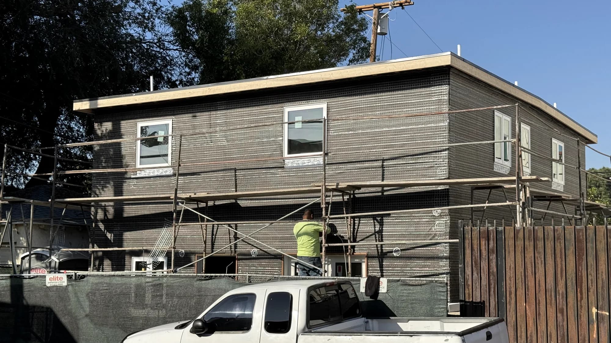 Commercial building under renovation by APW Builders
